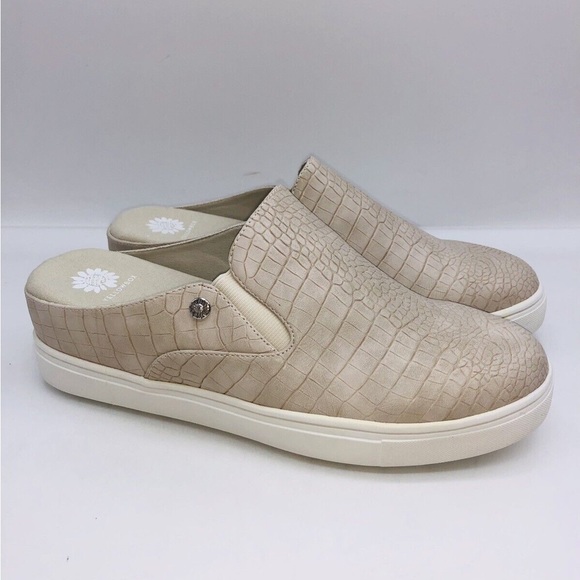 Yellow Box | Meredith Ivory Croc Embossed Mule Sneaker Various Sizes Available - Picture 10 of 10